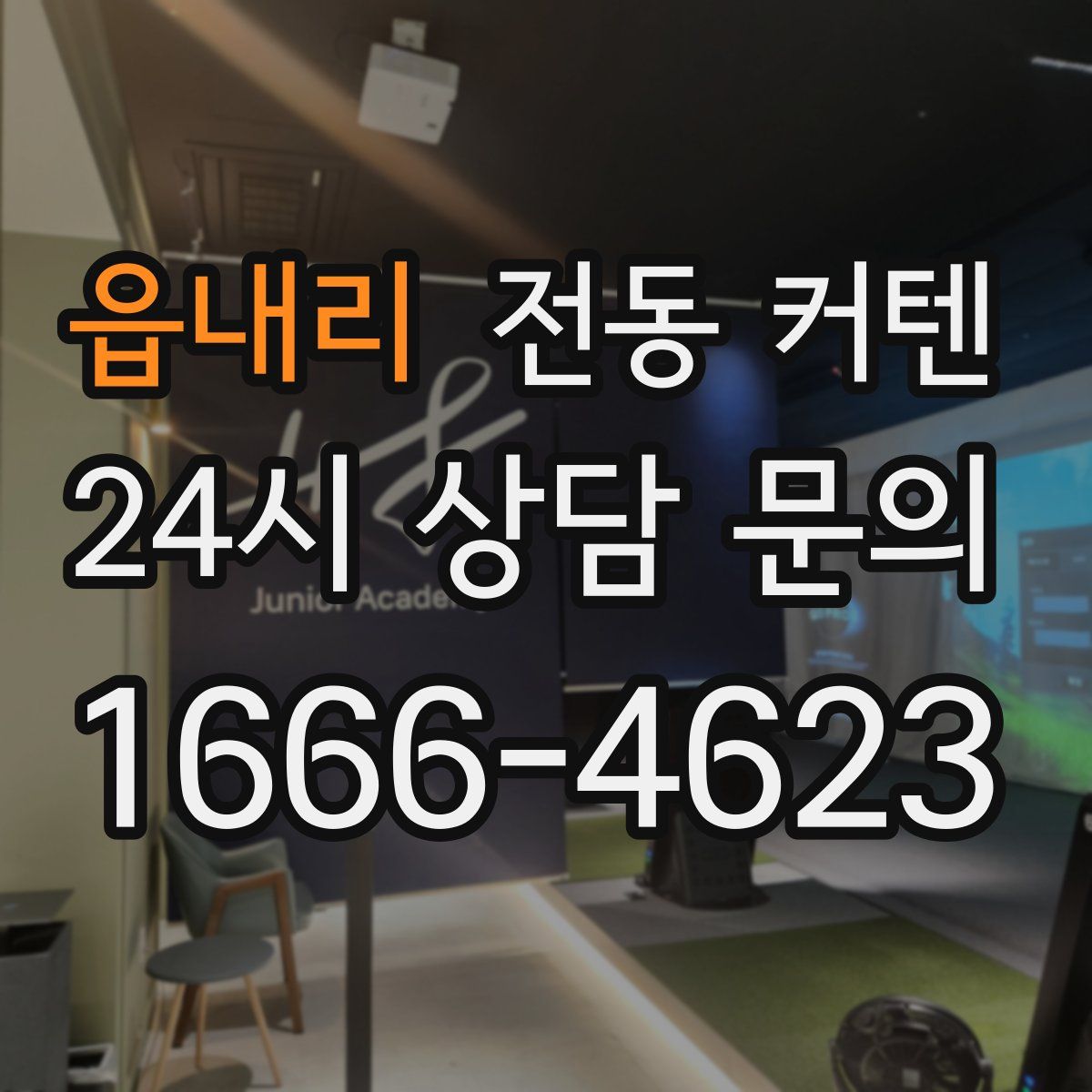 읍내리 전동 커텐