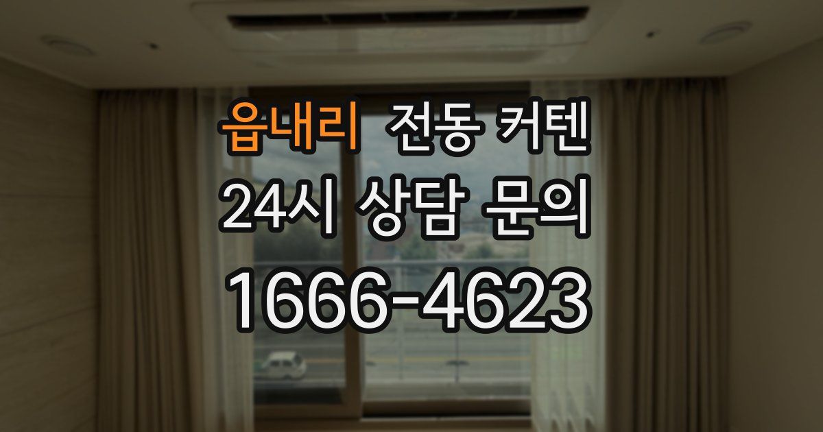 읍내리 전동 커텐
