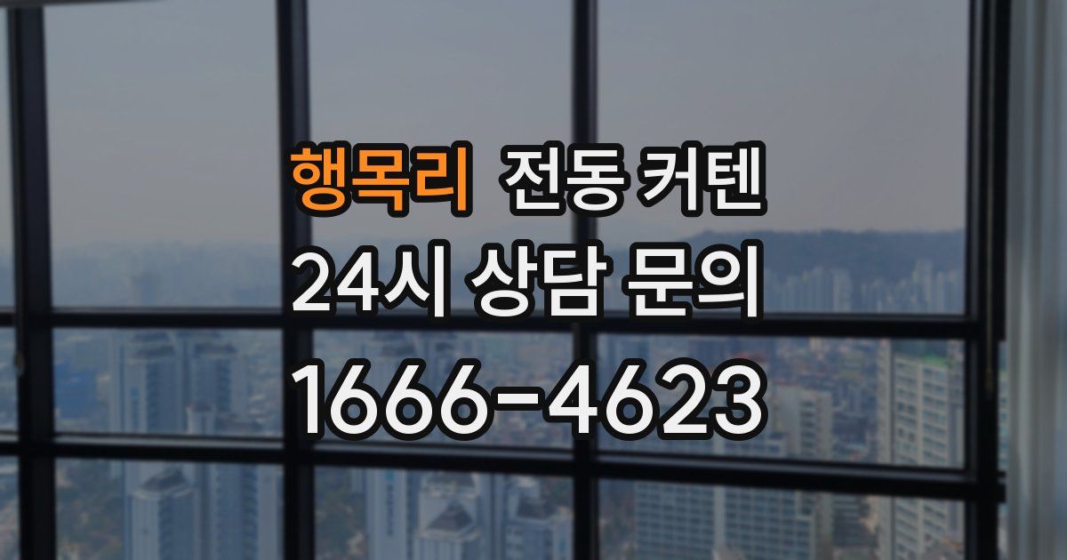 행목리 전동 커텐