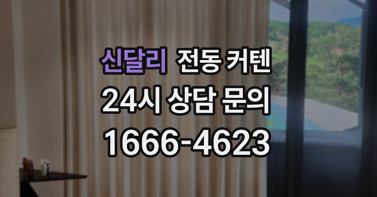 신달리 전동 커텐