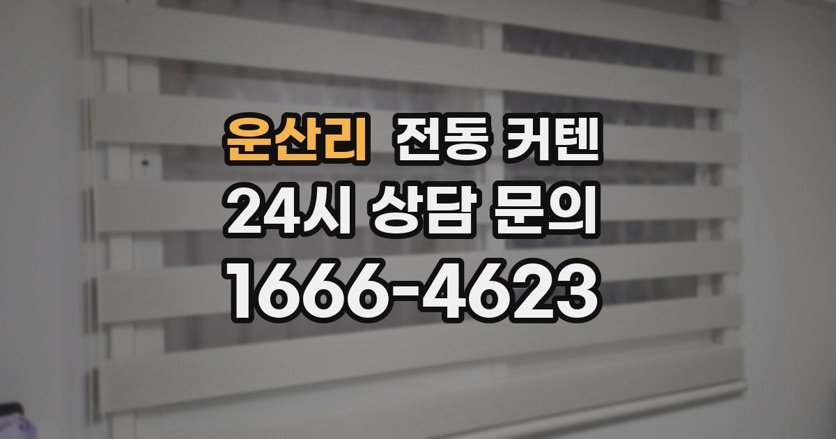 운산리 전동 커텐