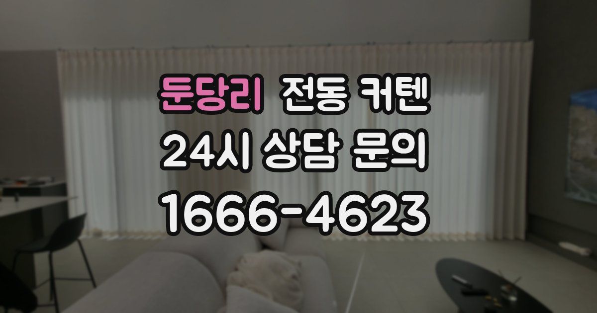 둔당리 전동 커텐