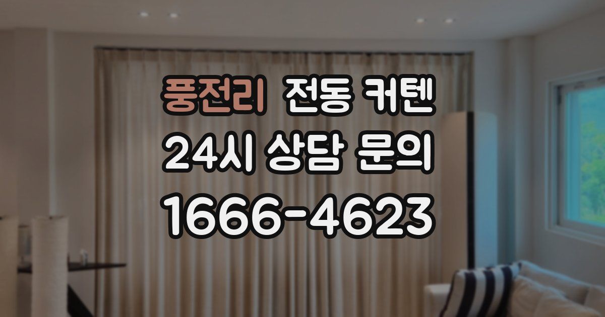 풍전리 전동 커텐