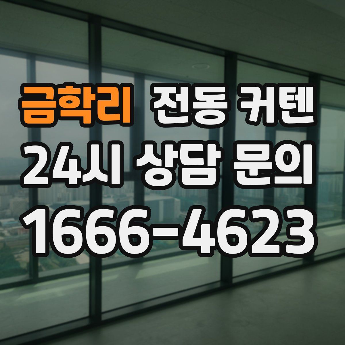 금학리 전동 커텐