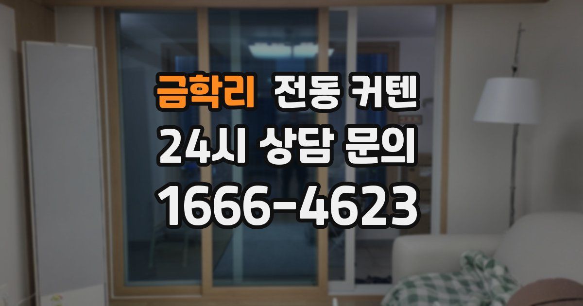금학리 전동 커텐