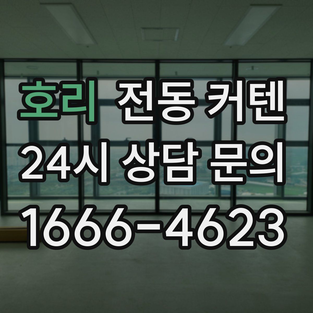 호리 전동 커텐