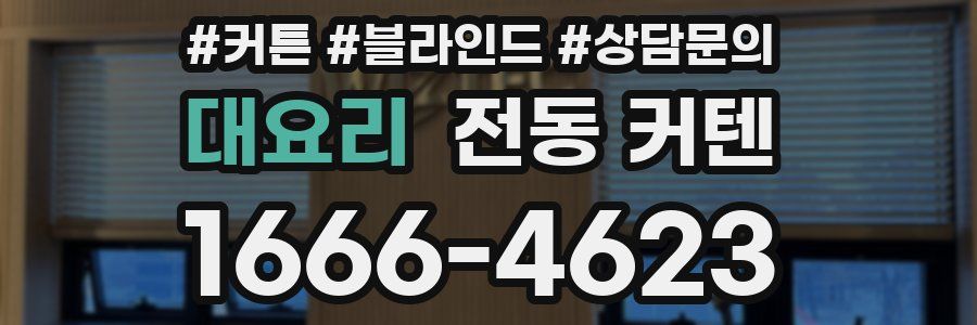 대요리 전동 커텐