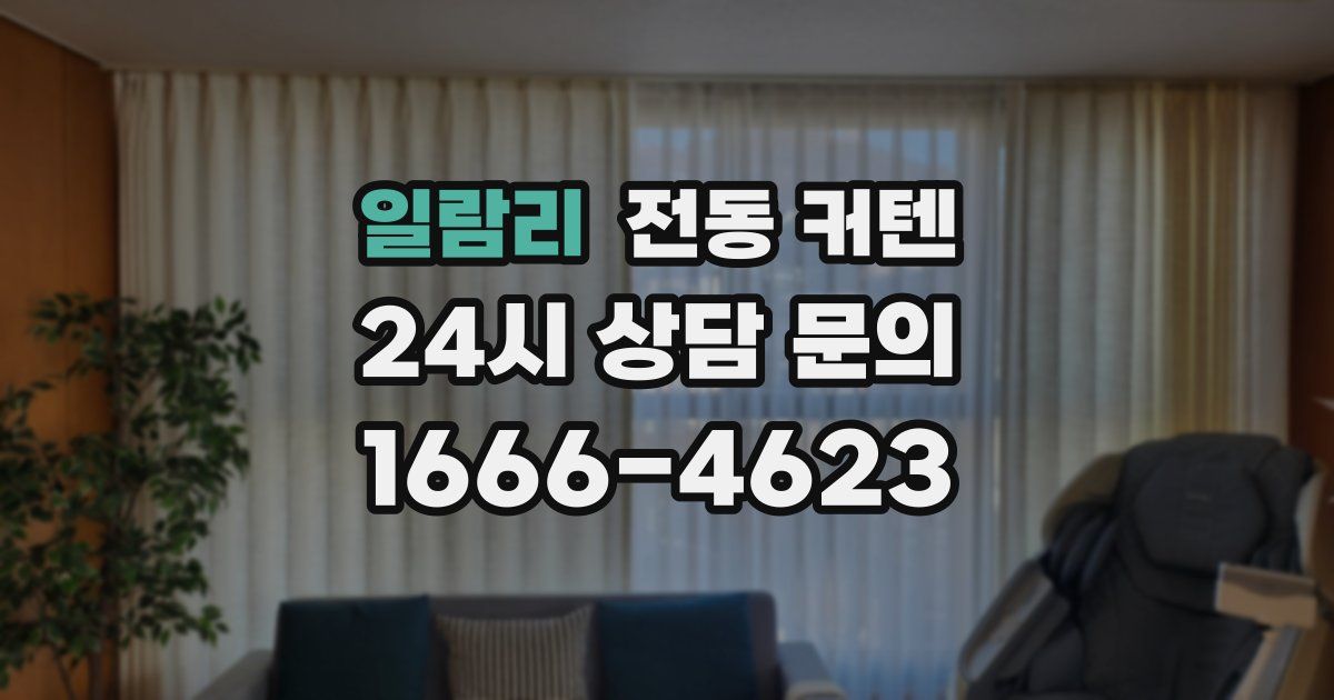 일람리 전동 커텐