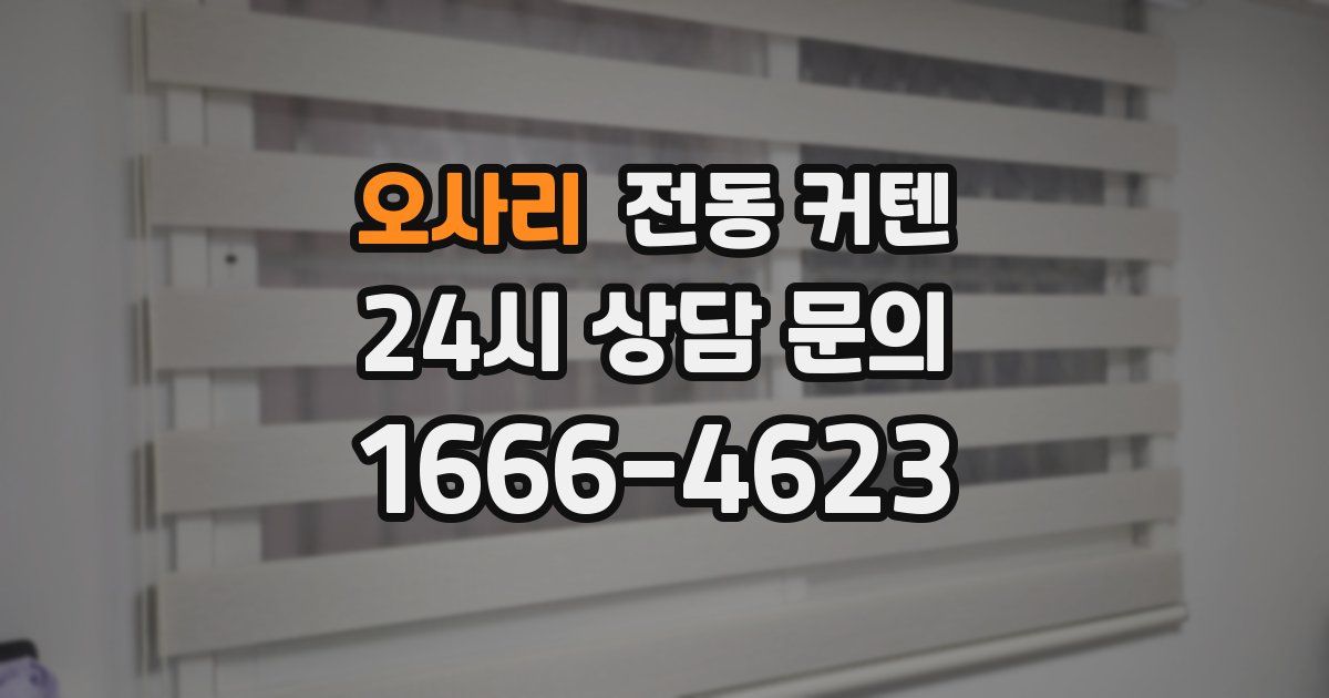 오사리 전동 커텐