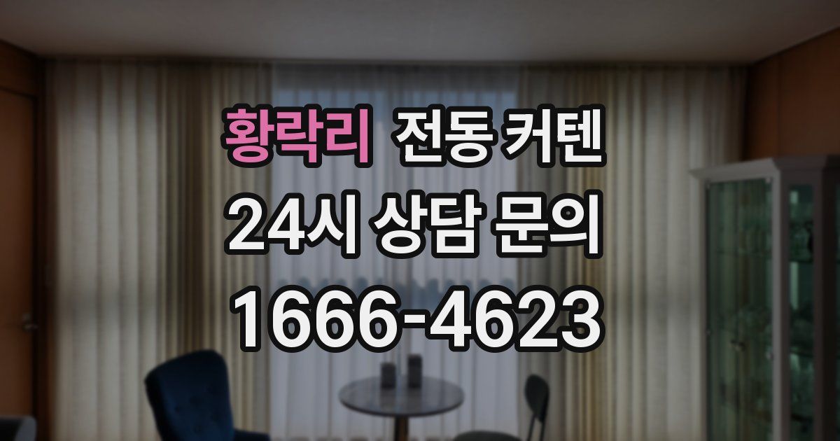 황락리 전동 커텐