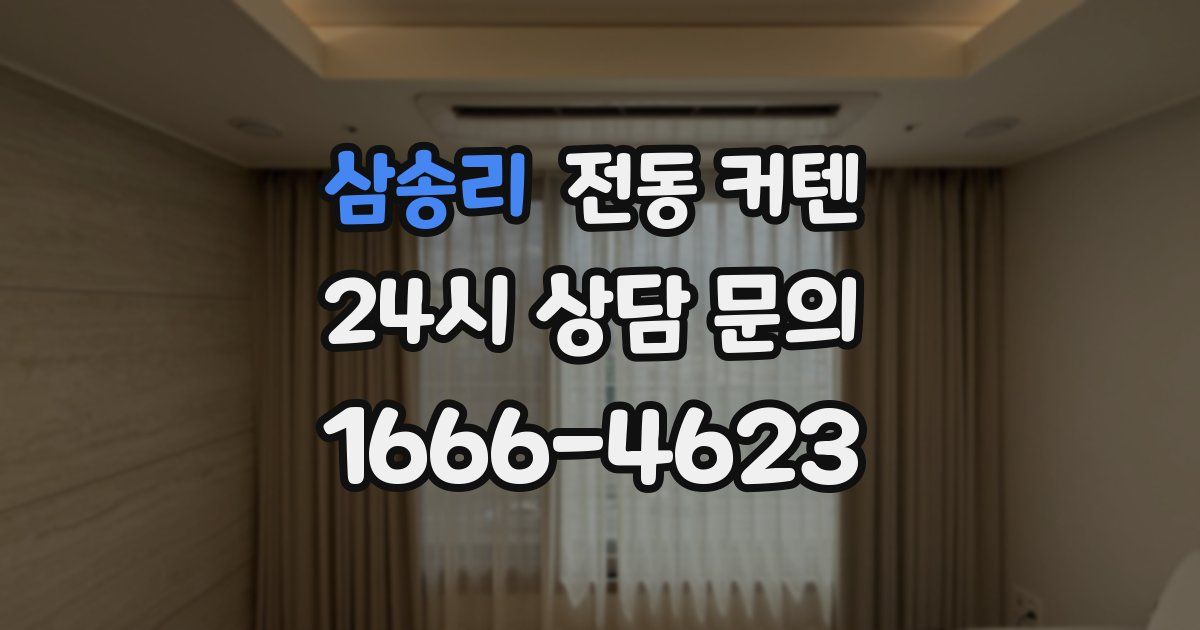 삼송리 전동 커텐