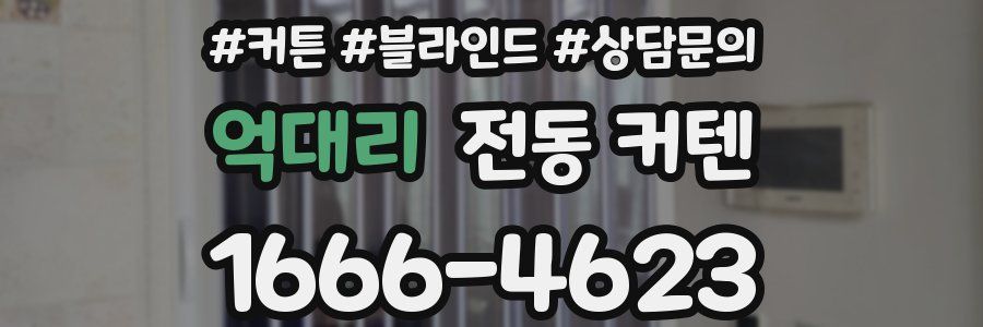 억대리 전동 커텐
