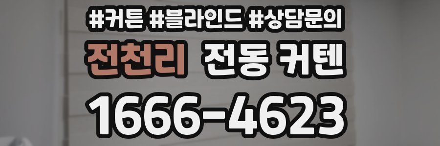 전천리 전동 커텐