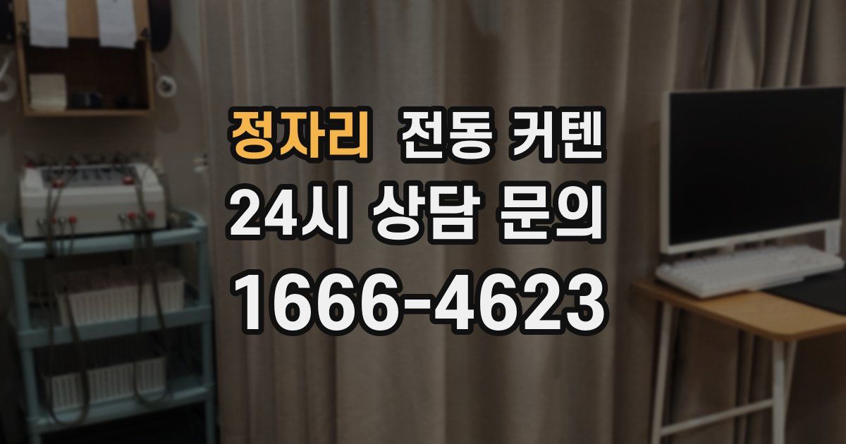 정자리 전동 커텐