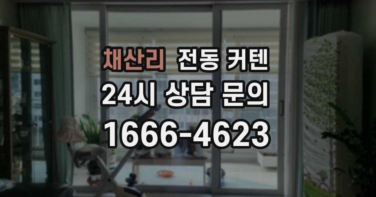 채산리 전동 커텐