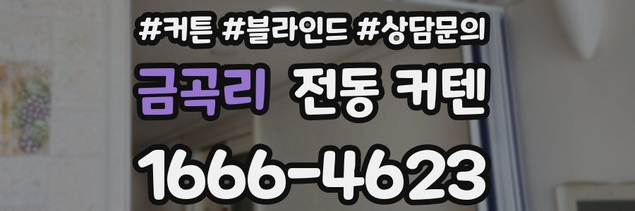 금곡리 전동 커텐