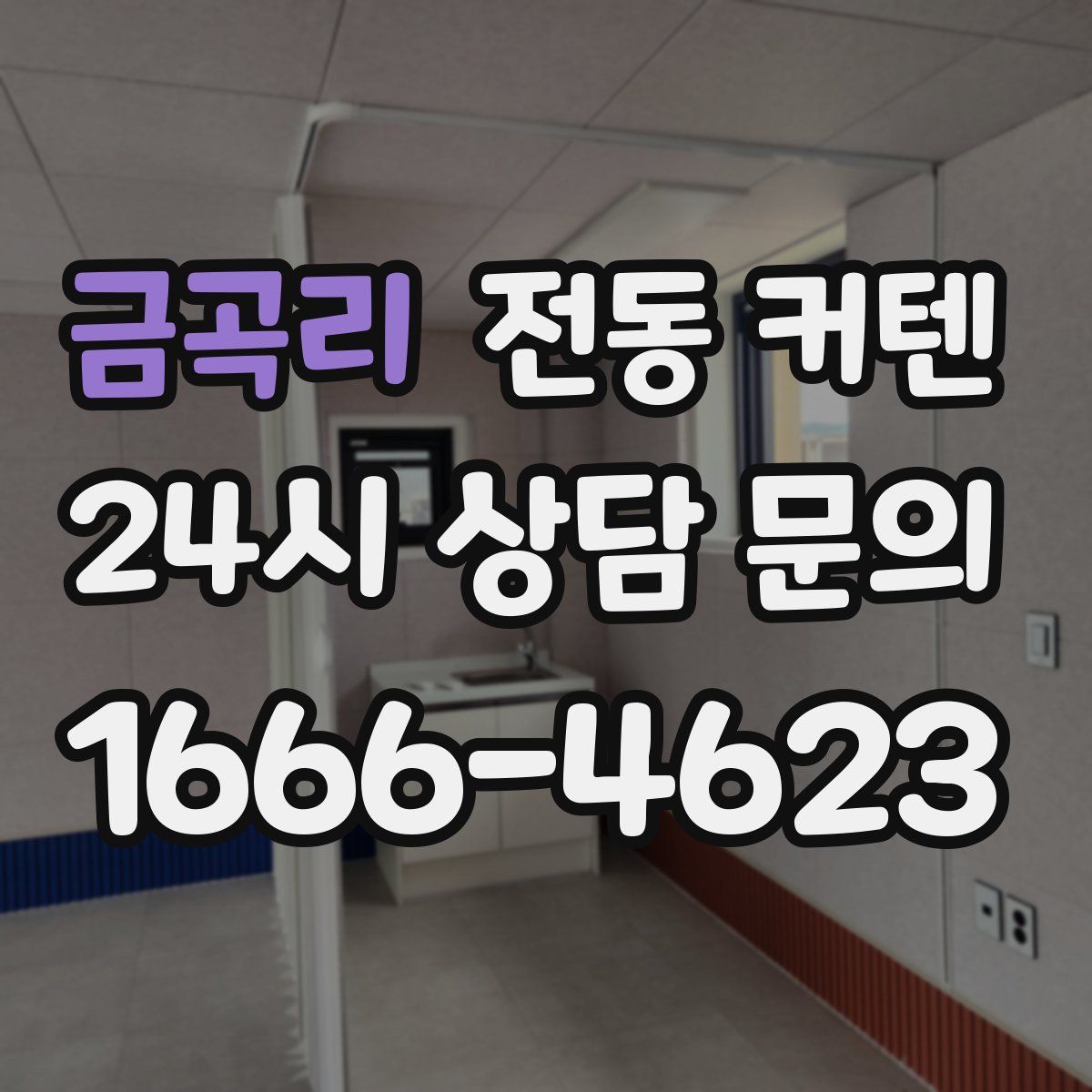 금곡리 전동 커텐
