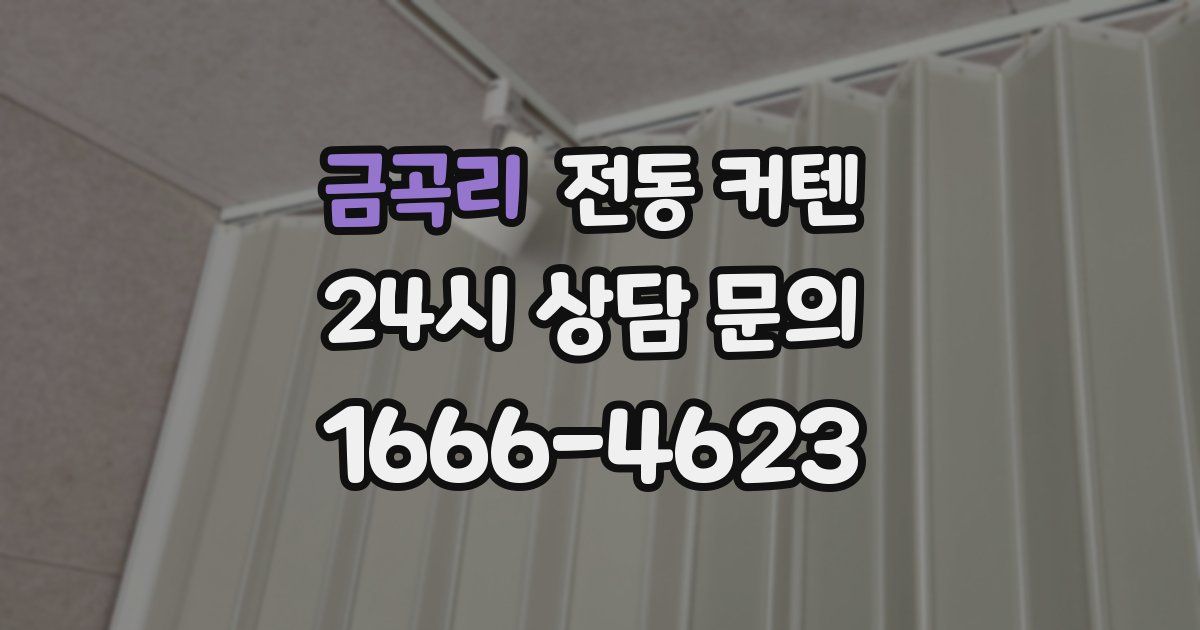 금곡리 전동 커텐