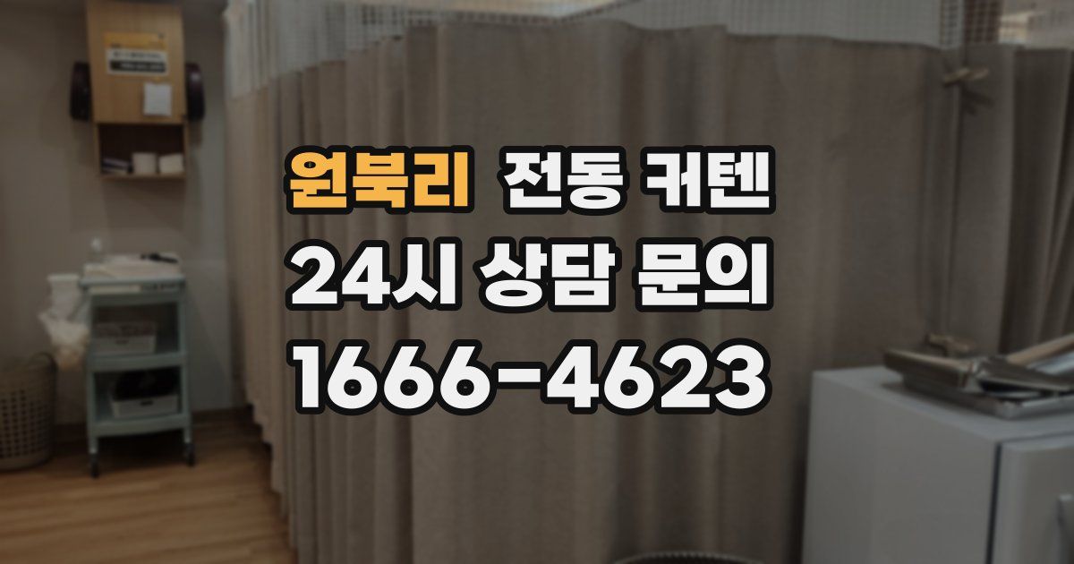 원북리 전동 커텐