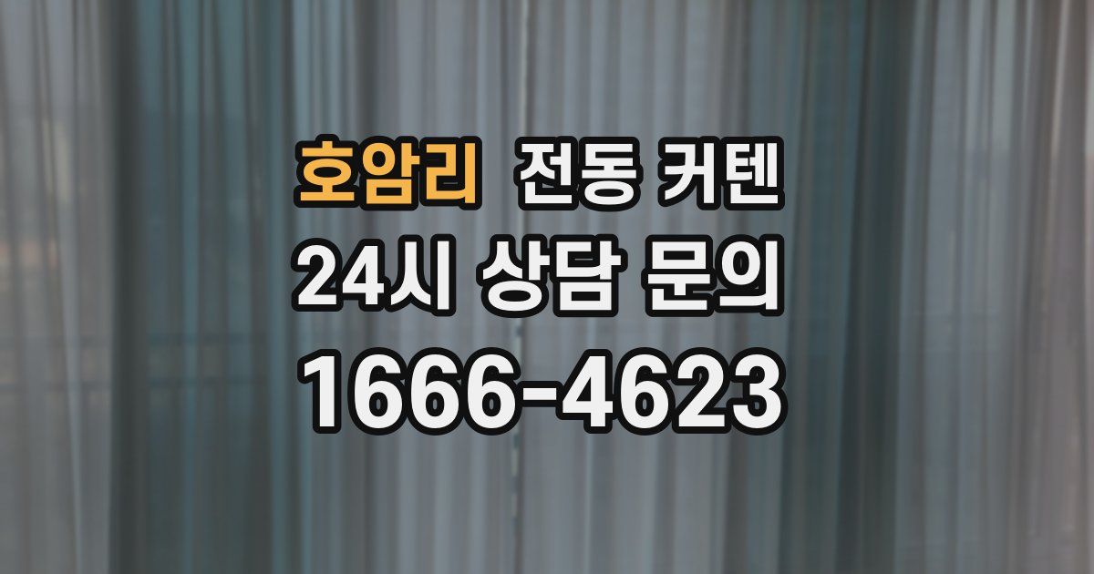 호암리 전동 커텐
