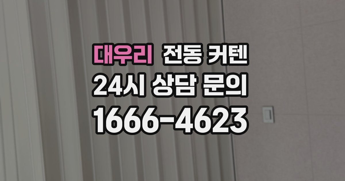 대우리 전동 커텐