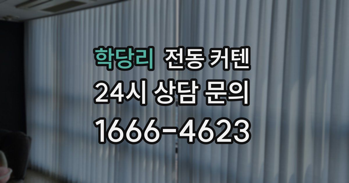학당리 전동 커텐