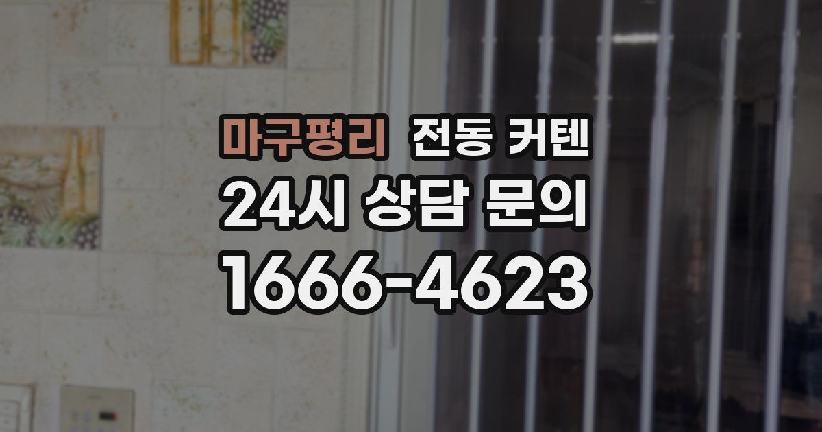 마구평리 전동 커텐