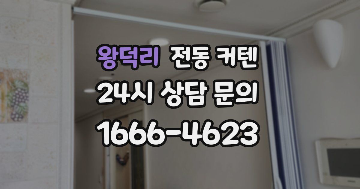 왕덕리 전동 커텐