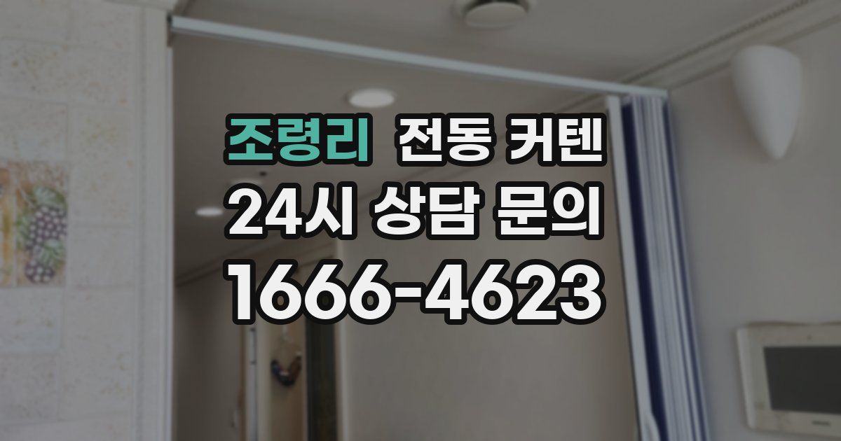 조령리 전동 커텐
