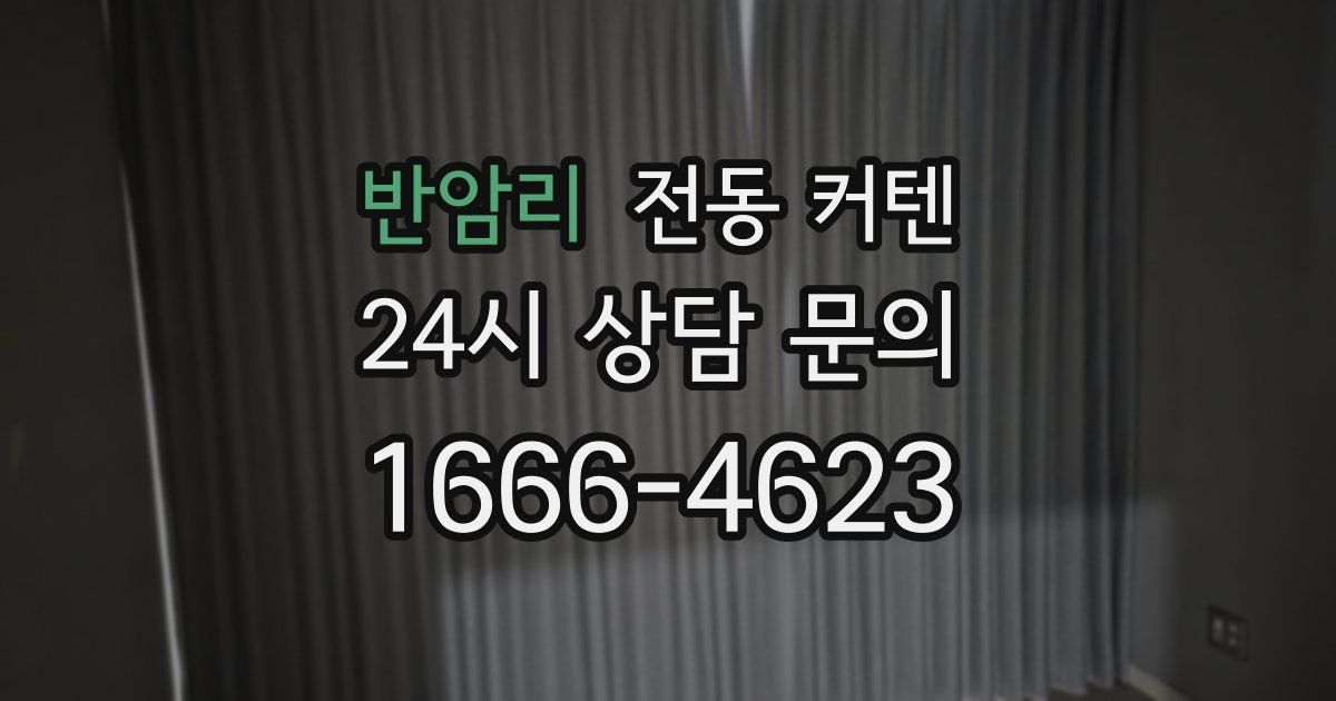 반암리 전동 커텐