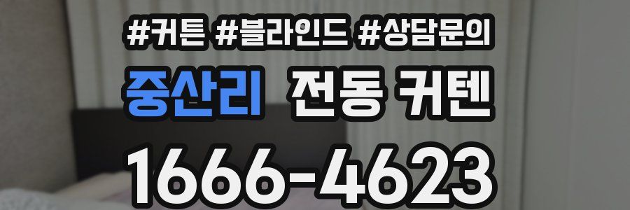 중산리 전동 커텐