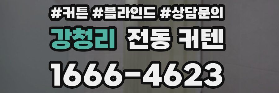 강청리 전동 커텐