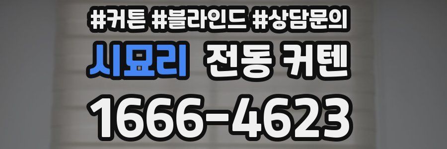 시묘리 전동 커텐