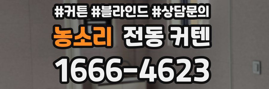 농소리 전동 커텐