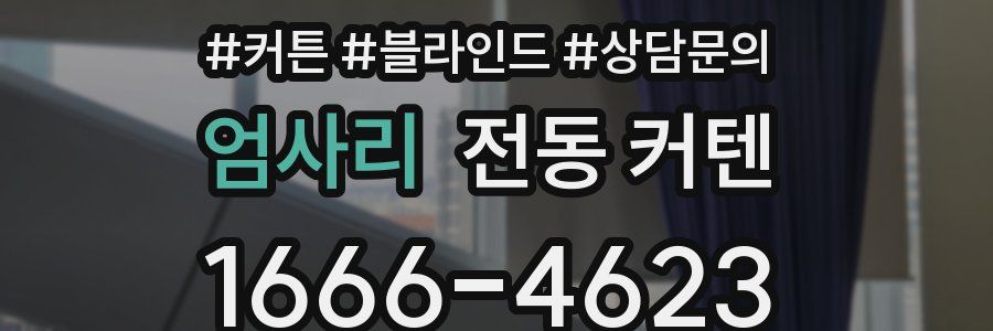엄사리 전동 커텐