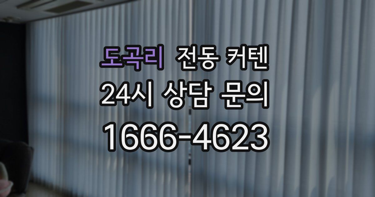 도곡리 전동 커텐