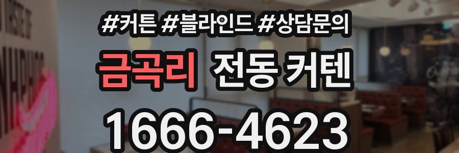 금곡리 전동 커텐