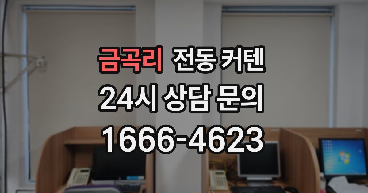 금곡리 전동 커텐