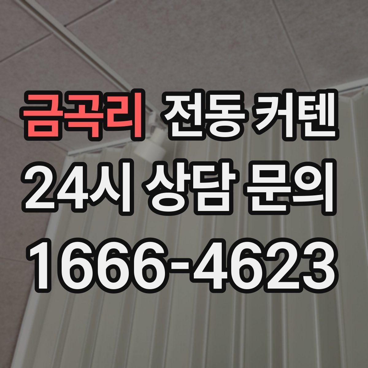 금곡리 전동 커텐