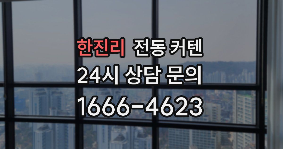 한진리 전동 커텐