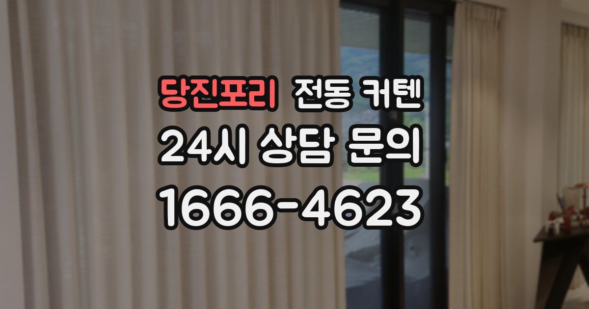 당진포리 전동 커텐