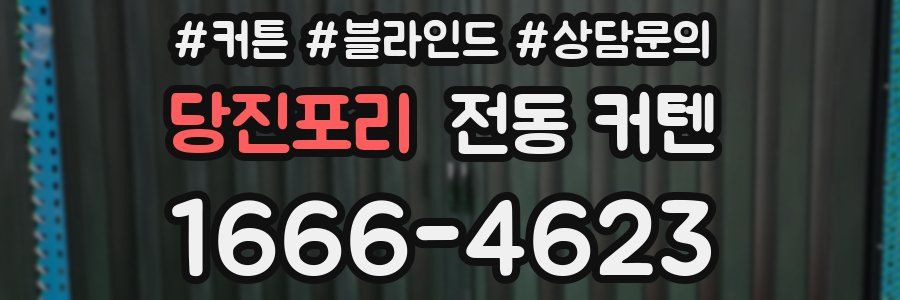 당진포리 전동 커텐