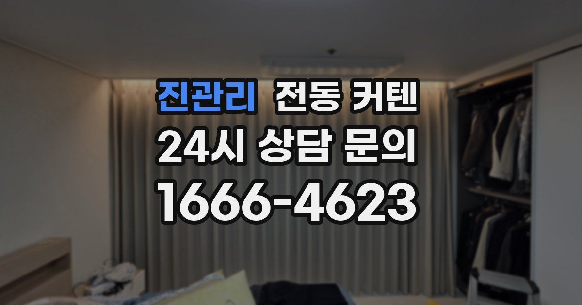 진관리 전동 커텐