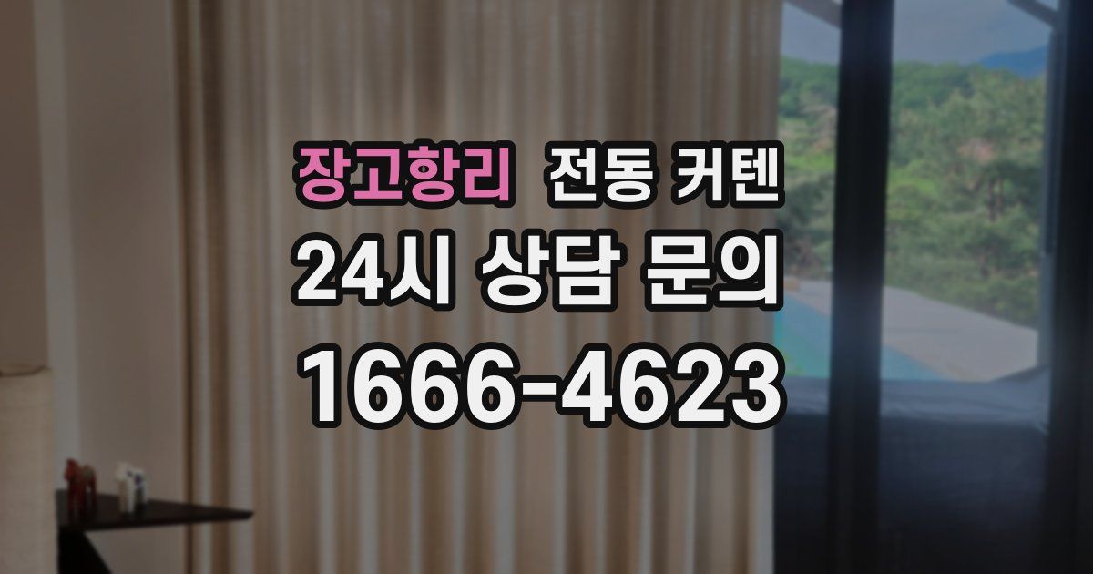 장고항리 전동 커텐