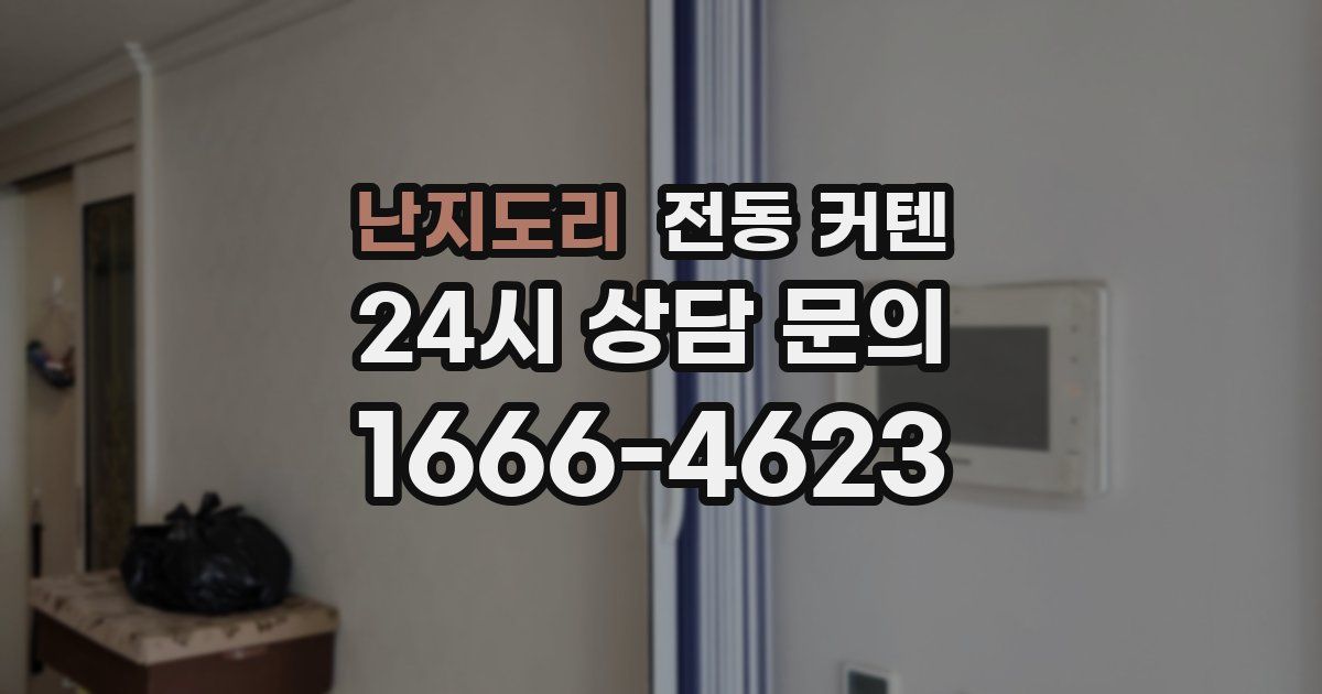 난지도리 전동 커텐