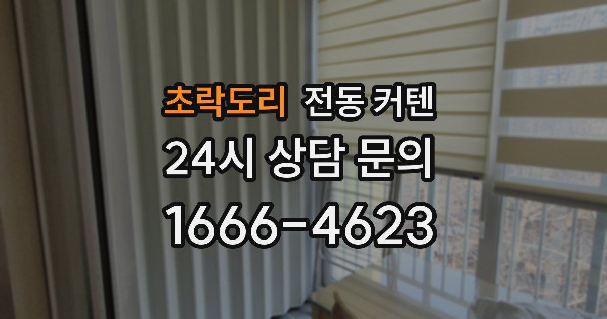 초락도리 전동 커텐
