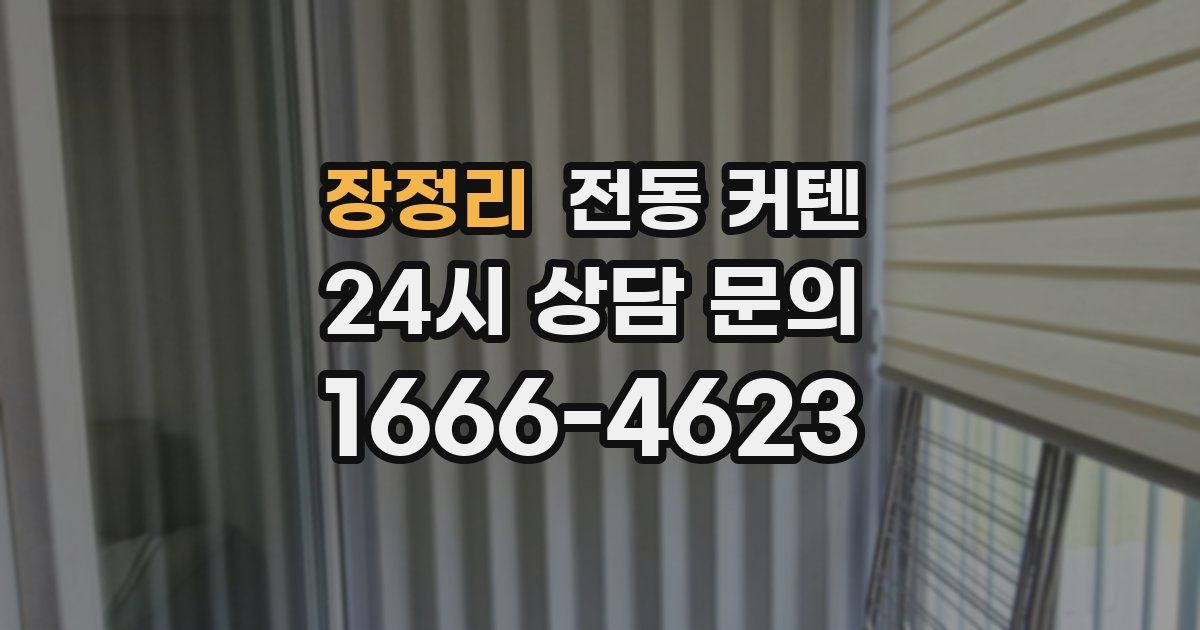 장정리 전동 커텐