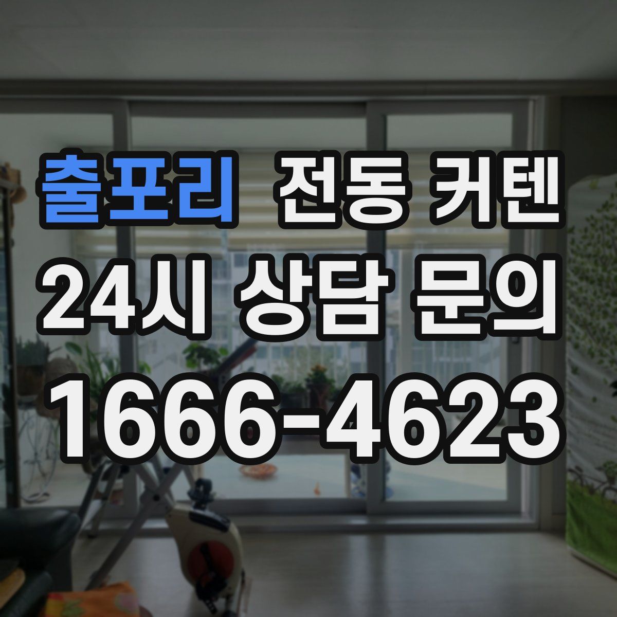출포리 전동 커텐