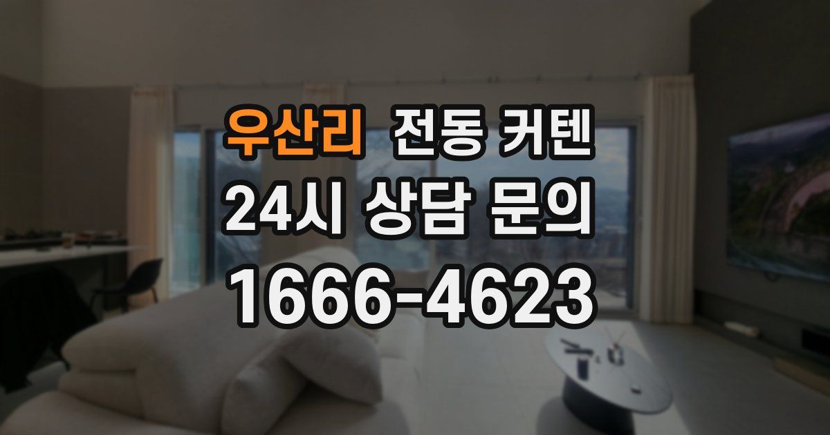 우산리 전동 커텐