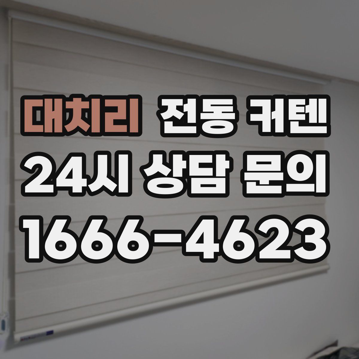대치리 전동 커텐